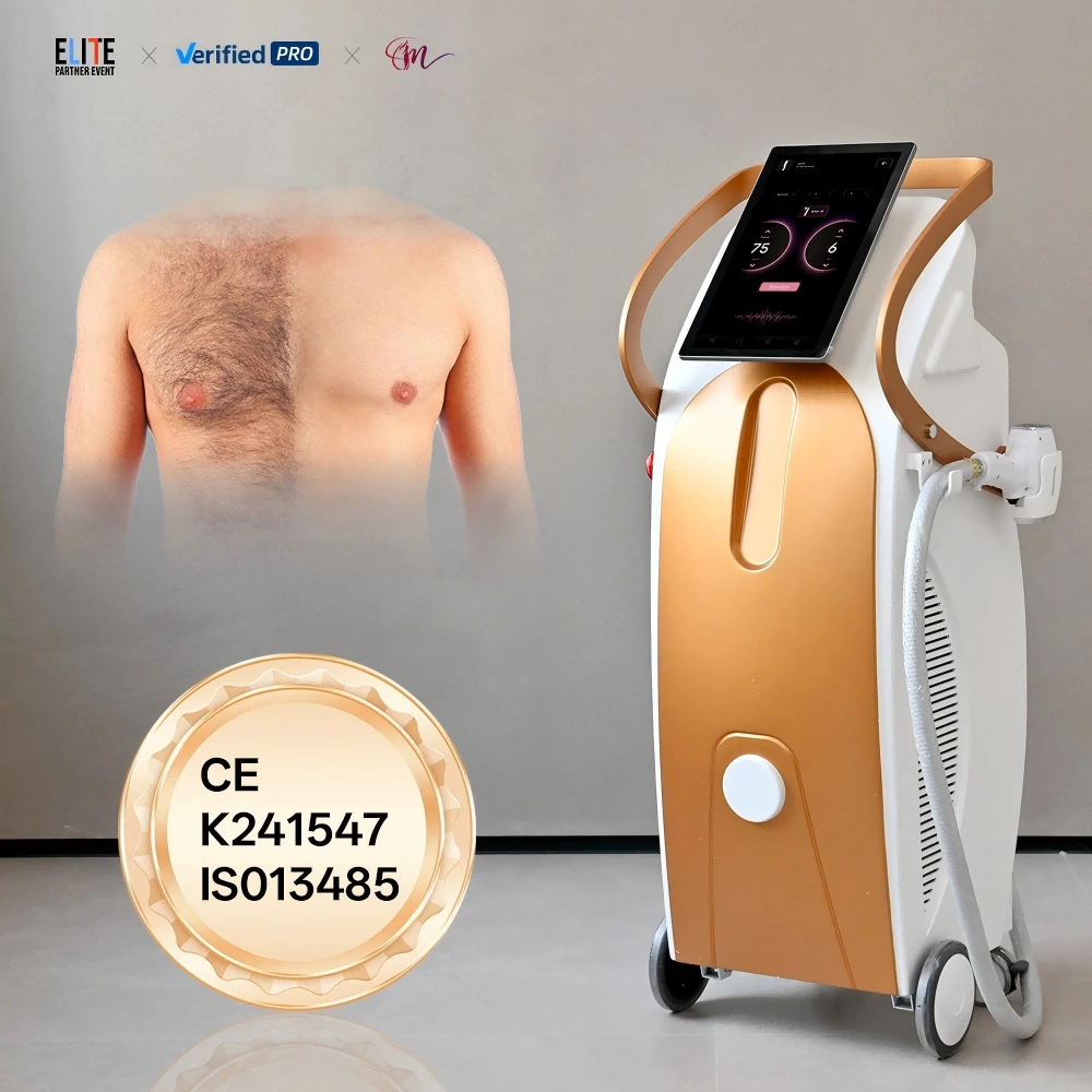 2026 nyeste profesjonelle 4 bølgelengder hårfjerner maskin Diode Laser 755 808 1064 940 1Min raskt etter-salg for klinikkbruk